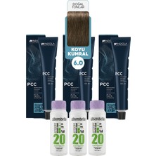 Alberobello Oksidan+Indola Pcc Saç Boyası 60 Ml. (3'er Adet)
