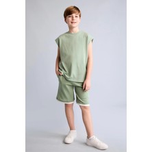 DeFacto %100 Pamuk Oversize Şort Erkek Çocuk H8241A826HS