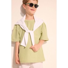 DeFacto %100 Pamuk Oversize Tişört Erkek Çocuk H3039A826SM
