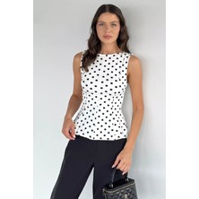 Gülseli Kadın Puantiyeli Bluz P-00022662