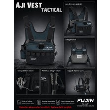 Fujin Tactical Vest Indigo Balıkçı Çantası