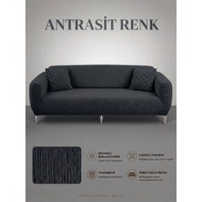 Arife Home 3 Kişilik Koltuk Örtüsü A Kalite Tek Adet Kanepe Örtüsü Yıkanabilir Kayma Yapmayan Çekyat Örtüsü Koltuk Kılıfı Sofa Cover