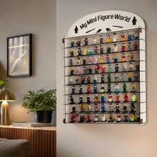 Good Sign Pleksi Kapaklı 120 Minifigür LEGO Uyumlu Vitrin,akrilik Kapak Minyatürler Figür Oyuncak Duvar Rafı