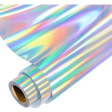 Turuncu Sticker Hologram Araç Kaplama Folyosu Gökkuşağı Aksesuar Kaplama Folyosu 122x20cm