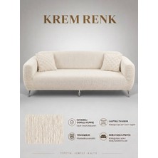 Arife Home 3 Kişilik Koltuk Örtüsü A Kalite Tek Adet Kanepe Örtüsü Yıkanabilir Kayma Yapmayan Çekyat Örtüsü Koltuk Kılıfı Sofa Cover
