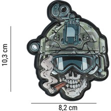 101INC Kafatası Operatörü 3D Uv Velcro Patch
