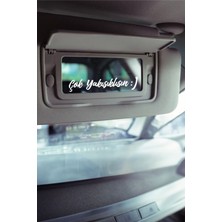 Turuncu Sticker Çok Yakışıklısın - Araba Güneşlik Ayna  - Motor Yazısı -Etiket Sticker 8,5x1,5cm