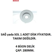 Ön Fren Diski Kia Rio 3-4 Hb Sedan Stonic Hyundai I20 2-3 Bayon 0986479E98 Bosch 1 Adet Disk