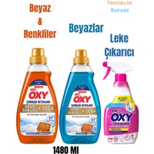Mr.Oxy Arap Sabunu ve Soda Katkılı Çamaşır Deterjanı 1480 ml Beyazlar&renkliler + Beyazlar ve  Termina Leke Çıkarıcı 750 ml