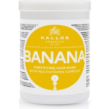 Mey İthalat Kallos Banana 1000ML Muz Ekstraktı ve Multivitamin Içeren Güçlendirici Saç Bakım Maskesi