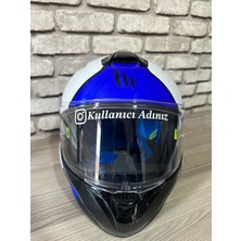 Turuncu Sticker Kask Vizör İçin İnstagram Kullanıcı Adı Sticker 15 Cm Beyaz Renk