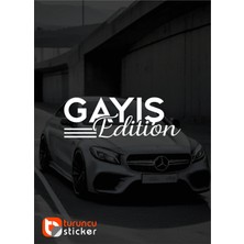 Turuncu Sticker Gayış Edition Yazısı Araba - Motosiklet Cam - Laptop Etiket Sticker 25x9cm