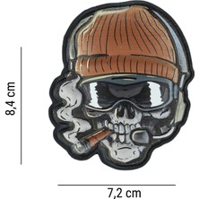 101INC Kafatası Bere Savaşçısı 3D Uv Velcro Patch