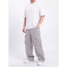 Wkm Erkek Gabardin Baggy Fit Kargo Pantolon