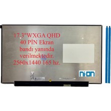 Ni-On NE173QHM-NY6 NE173QHM-NY5 Notebook LCD Ekran (17.3''led 165 Hz Mat)Ekran Esnek Bant Yanında Verilmektedir.
