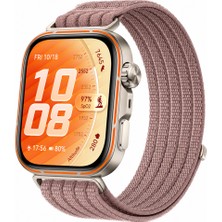 Sneezy Huaweı Watch Fıt 5 Pro Uyumlu Dokuma Kordon Ayarlanabilir Spor Kordon