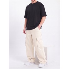 Wkm Erkek Gabardin Baggy Fit Kargo Pantolon