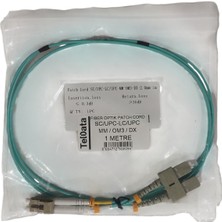 Teldata TLD-SCLCOM31 Sc-Upc-Lc-Upc mm Dx Om3 1 Metre Fiber Optik Patchcord