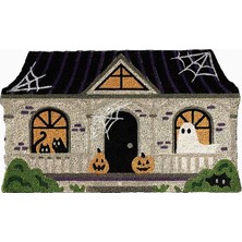 Anthropologie Haunted House Baskılı Hindistan Cevizi Lifi Paspas