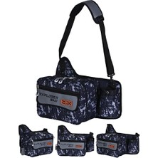Fujin Explorer Bag Spin & Lrf Çantası Sade ve Şık Tasarım 3 Adet Saklama Gözü ile Balıkçılık İçin
