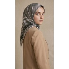 Lêvi D'or Levidor Kristal Eşarp Ekose Eşarp Gri