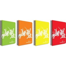 Faber Canlı Renkler Pp Kapak 60 Yaprak Çizgili Defter