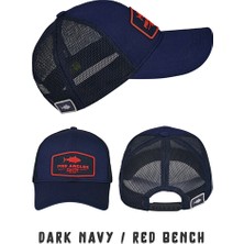 Fujin Pro Angler Dark Navy + Red Bench Şapka