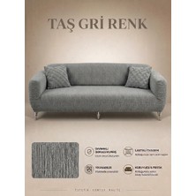 Arife Home 3 Kişilik Koltuk Örtüsü A kalite tek adet Kanepe Örtüsü yıkanabilir kayma yapmayan çekyat Örtüsü koltuk kılıfı sofa Cover