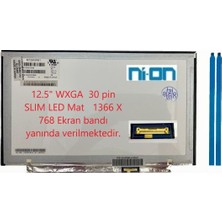Ni-On  M125NWN1 R0 Notebook LCD Ekran -Panel (12.5'' LED Mat)Ekran esnek bandı yanında verilmektedir.