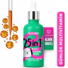 Metapet Köpekler Için Premium Multivitamin Damla, Eklem Destekleyici, Yavrulara ve Yetişkinlere Uygun, 50 ml