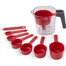 Zemira Aryıldız Dailytools Ölçü Kabı Ölçü Kaşık Seti Renkli Mutfak Ölçüm Seti