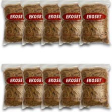 Ekoset Kauçuk Paket Ambalaj Para Lastiği 70 mm 10000'li Doğal Renk Dayanıklı ve Esnek