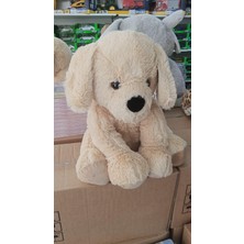 BNG STR Oyuncak Peluş Sevimli Krem Rengi Köpek Uyku Arkadaşı 45 cm