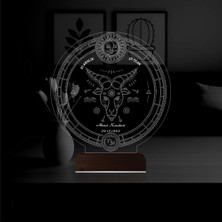 Luvivia Astroloji Oğlak Burcu Kişiye Özel 3D Lamba - Masa Gece Lambası