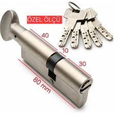 Kale Kilit Özel Ölçü 164 BM Kapı Kilidi Göbeği Silindiri 30 10 40 Barel 80mm