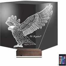 Luvivia Kartal Taraftar Kişiye Özel 3D Lamba - Masa Gece Lambası