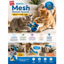 GiGwi Dental Mesh Denizatı Kedi Oyuncağı – Catnipli Diş Temizleme ve Çiğneme Oyuncağı