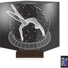 Luvivia Jimnastik Jimlastik Kişiye Özel 3D Lamba - Masa Gece Lambası