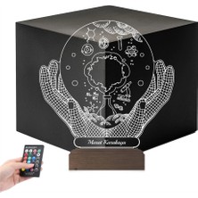 Luvivia Kimyager Kimya Öğretmeni Hediye Kişiye Özel 3D Lamba - Masa Gece Lambası
