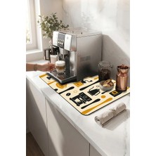 Valerine Life Kahve Espresso Makinesi Matı 35X45CM Çaycı Pad Su Geçirmez Barista Şeritleri