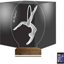 Luvivia Jimnastik Kişiye Özel 3D Lamba - Masa Gece Lambası
