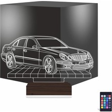 Luvivia Mercedes Araba C Seri Kişiye Özel 3D Lamba - Masa Gece Lambası