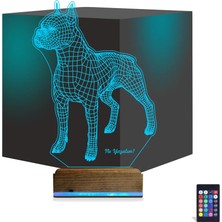 Luvivia Köpek Boxer Kişiye Özel 3D Lamba - Masa Gece Lambası