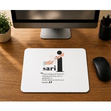 Mor Mürekkep Sarıl - Baskılı Mouse Pad