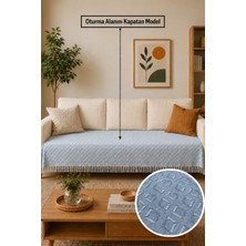 Babada Home Eko | Pamuklu Bohem Koltuk Örtüsü Oturma Yerini Kapatan Çekyat Örtüsü, Berjer Örtüsü, Koltuk Şalı | 115X210