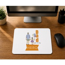 Mor Mürekkep Baba&kız - Baskılı Mouse Pad