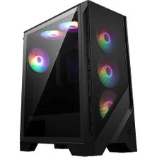 MSI Msı Mag Forge 120A B65 650W 80+ Tempered Glass 6 x 120MM Dual-Ring Renkli Fan Matx Gaming Bilgisayar