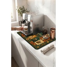 Valerine Life Kahve Espresso Makinesi Matı 35X45CM Çaycı Pad Su Geçirmez Iyi Günler Kahvesi