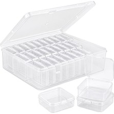 Zenviaa Compaxe P-Serisi 24’lü Plastik Şeffaf Saklama Kutusu (24 Küçük + 1 Büyük Kutulu Set