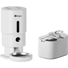 Hubspet Akıllı Mama Kabı Kameralı ve Otomatik Sensörlü Su Pınarı Seti Wifi Kontrollü 5l Mama 2.5l Su Paslanmaz Çelik Kase